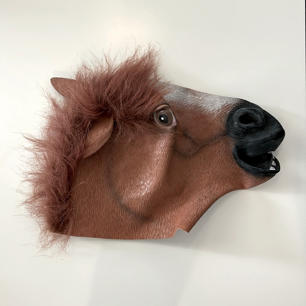 Horse head Halloween costume. Adult
